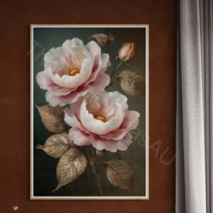 Surreal Pink Floral Art 1 - 3
