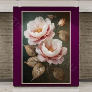 Surreal Pink Floral Art 1 - 4