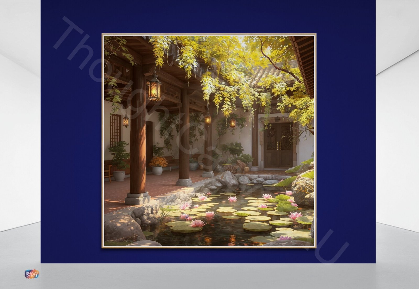 Tranquil Courtyard Painting 1 - 2