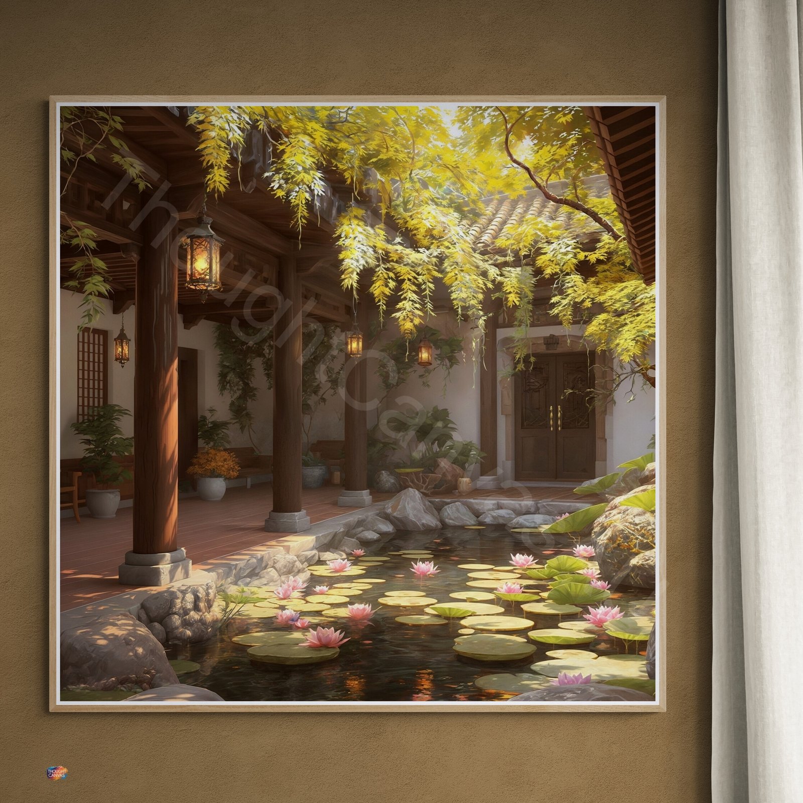 Tranquil Courtyard Painting 1 - 3