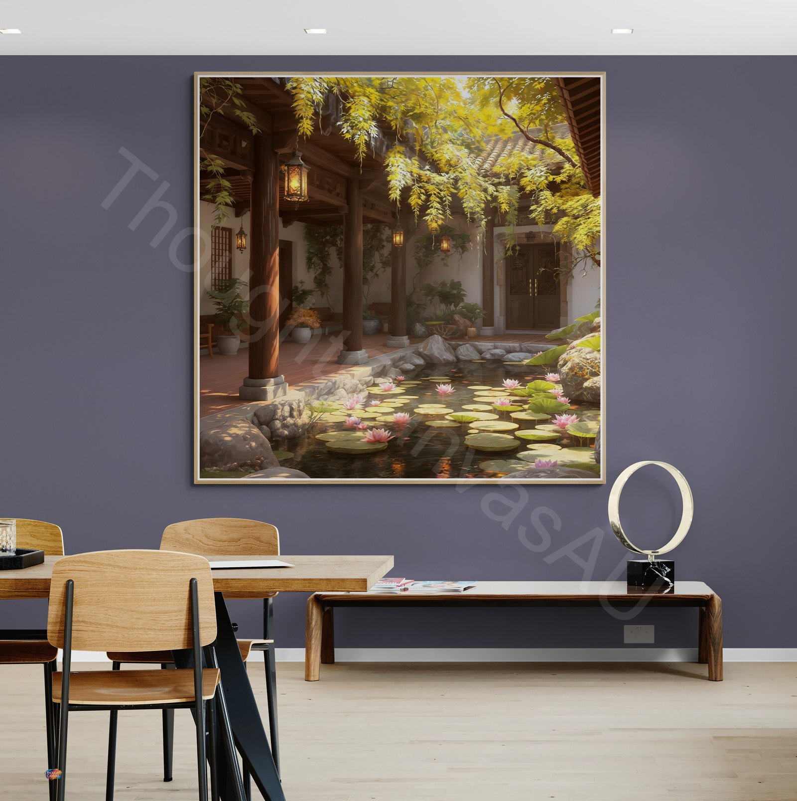 Tranquil Courtyard Painting 1 - 4