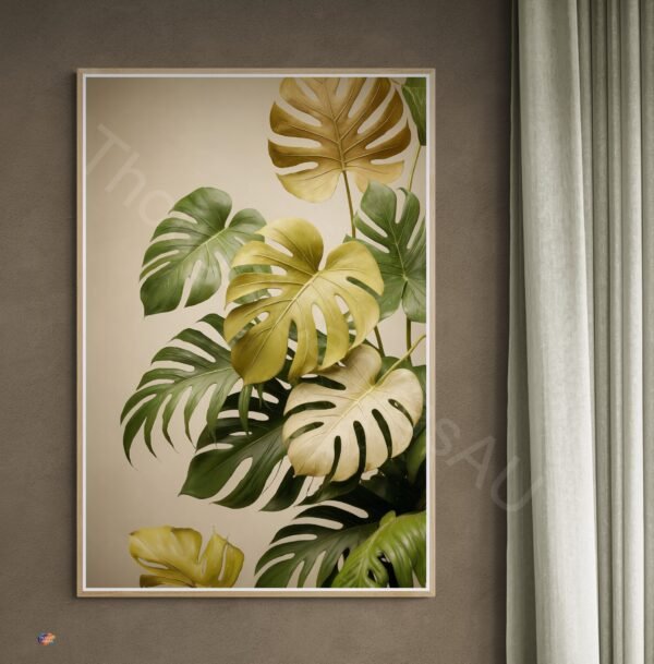 Monstera Leaf Print 1 - 4