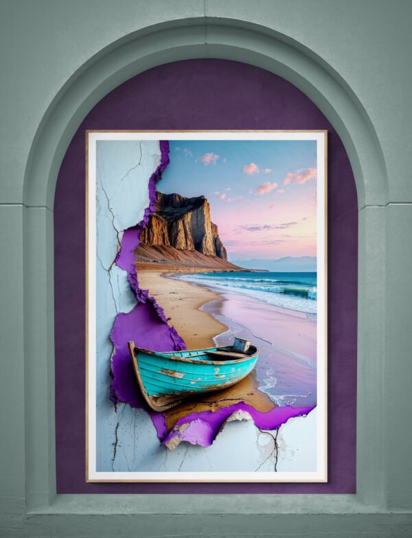 Surreal Boat Art Print 1 - 1