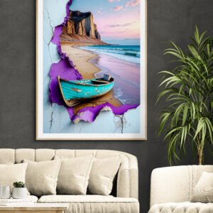 Surreal Boat Art Print 1 - 5