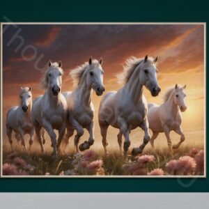 Vibrant Horse Meadow Print 1 -1