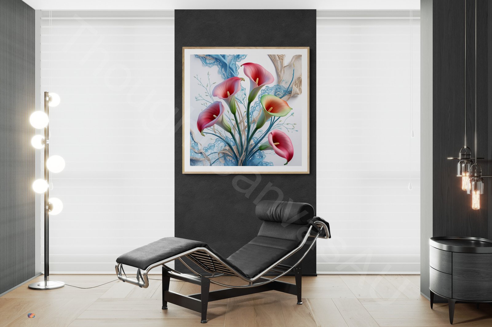 Abstract Calla Lily Print 1 - 4