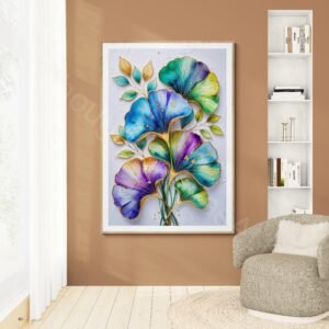 Gold Veined Ginkgo Leaves 1 - 5