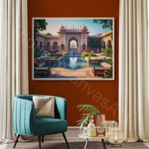 Mughal Garden Art Print 1 - 4