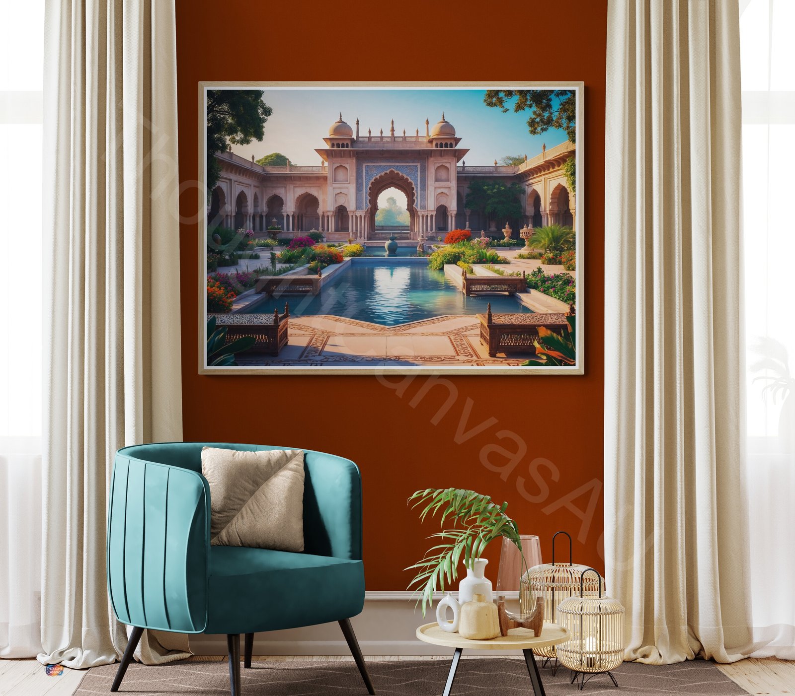 Mughal Garden Art Print 1 - 4
