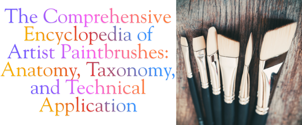 The Comprehensive Encyclopedia of Artist Paintbrushes: Anatomy, Taxonomy, and Technical Application