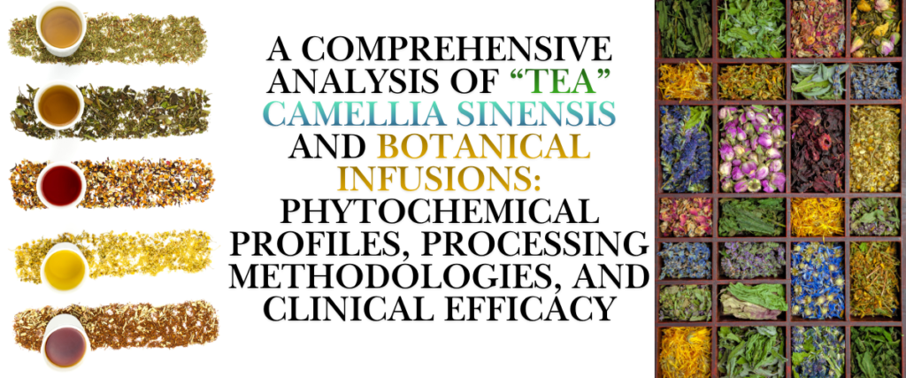 A Comprehensive Analysis of “Tea” Camellia sinensis and Botanical Infusions: Phytochemical Profiles, Processing Methodologies, and Clinical Efficacy