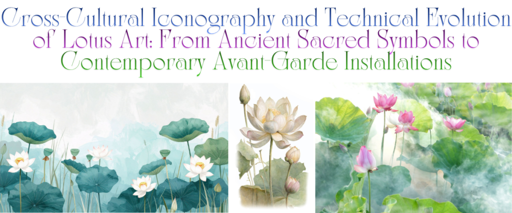 Cross-Cultural Iconography and Technical Evolution of Lotus Art: From Ancient Sacred Symbols to Contemporary Avant-Garde Installations